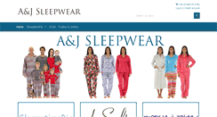 Desktop Screenshot of ajsleepwear.com